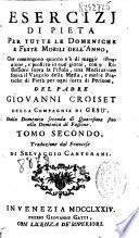 Esercizj di pietà sopra tutte le domeniche e feste mobili dell'anno