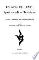 Espaces du texte