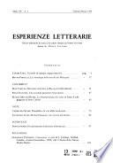 Esperienze letterarie
