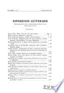 Esperienze letterarie
