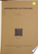 Esperienze letterarie