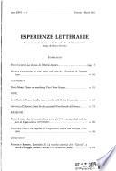 Esperienze letterarie