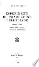 Esperimenti di traduzione dell'Iliade