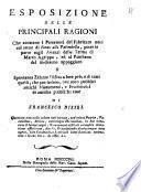 Esposizione delle principali ragioni che assistono i possessori del fabricato noto col nome di Forno alla Palombella, etc
