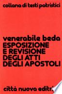Esposizione e revisione degli Atti degli Apostoli