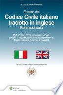 Estratto del codice civile italiano tradotto in inglese - Parte societaria