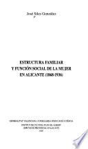 Libro Estructura familiar y función social de la mujer en Alicante (1868-1936)