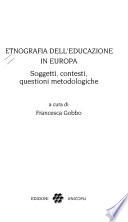 Etnografia dell'educazione in Europa