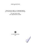 Etologia della conoscenza