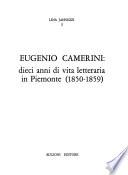 Eugenio Camerini, dieci anni di vita letteraria in Piemonte (1850-1859)