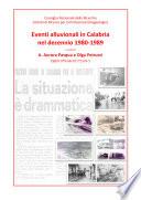 Eventi alluvionali in Calabria nel decennio 1980-1989