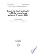 Eventi alluvionali verificatisi nell'Italia settentrionale nel mese di ottobre 2000