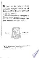 Evoluc̜ão do culto de Dona Isabel de Aragão: Documentos