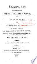 Exercises Upon the Different Parts of Italian Speech with ... an Abridgment of the Roman Hist