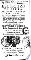 Exercizi di pieta per tutti i giorni dell'anno