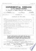 Experimental Wireless & the Wireless Engineer