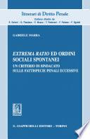 Extrema ratio ed ordini sociali spontanei