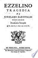 Ezzelino. Tragedia. Quarta edizione