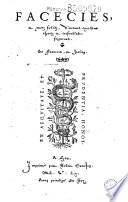 Facecies, et mots subtilz, d'aucuns excellens espritz et tresnobles seigneurs, en françois, et italien