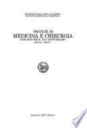 Facoltà di Medicina e Chirurgia