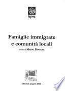 Famiglie immigrate e comunità locali
