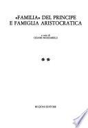 Familia del Principe e famiglia aristocratica