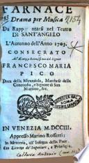 Farnace drama per musica da rappresentarsi nel teatro di Sant'Angelo l'autunno dell'anno 1703. ..