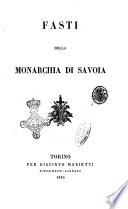 Fasti della monarchia di Savoia