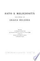 Fato e religiosità nell'opera di Grazia Deledda
