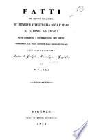 Fatti per servire alla storia de' mutamenti avvenuti sulla costa d'Italia da Ravenna ad Ancona per gl'interrimenti, e considerazioni sul moto radente communicati alla terza Riunione degli scienziati italiani convocati a Firenze, Sezione di geologia, mineralogia, e geografia da D. Paoli
