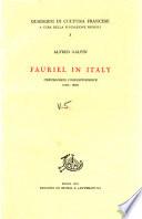 Fauriel in Italy