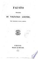 Fausto tragedia di Volfango Goethe