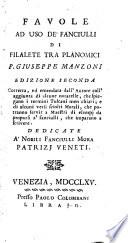 Favole ad uso de fanciulli ... Ed. 2