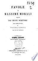 Favole e massime morali tratte dai buoni scrittori dei primi secoli di nostra lingua