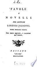 Favole e novelle del Dottore Lorenzo Pignotti