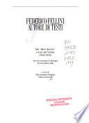 Federico Fellini, autore di testi