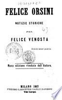 Felice Orsini notizie storiche