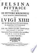 Felsina pittrice, vite de pittori Bolognesi