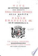 Felsina pittrice, vite de pittori Bolognesi