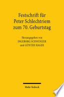 Festschrift für Peter Schlechtriem zum 70. Geburtstag