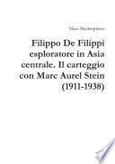 Filippo De Filippi esploratore in Asia centrale. Il carteggio con Marc Aurel Stein (1911-1938)