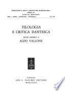 Filologia e critica dantesca