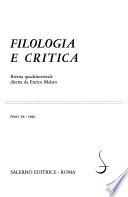 Filologia e critica