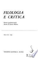 Filologia e critica