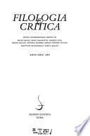Filologia e critica