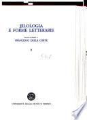 Filologia e forme letterarie: Letteratura latina dalle origini ad Augusto