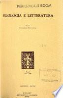 Filologia e letteratura
