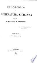 Filologia e letteratura siciliana