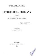 Filologia e Letteratura Siciliana