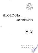 Filología moderna